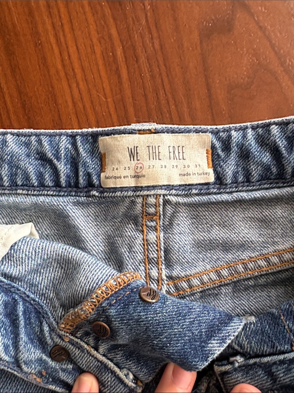 Free People Light Blue Denim Mini Skirt